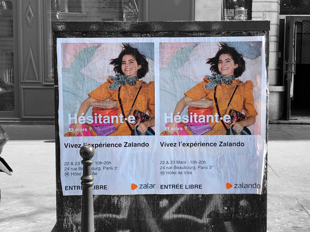 zalando-campagne-affichage-sauvage-wildposting-guerilla-marketing-tapage-medias