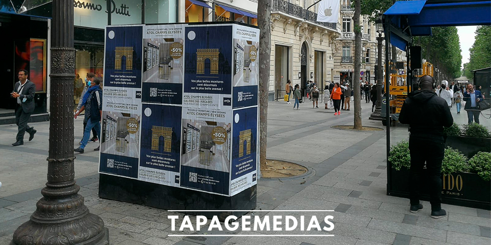 atol-les-opticiens-affichage-sauvage-paris-ouverture-magasin-guerilla-marketing-tapage-medias