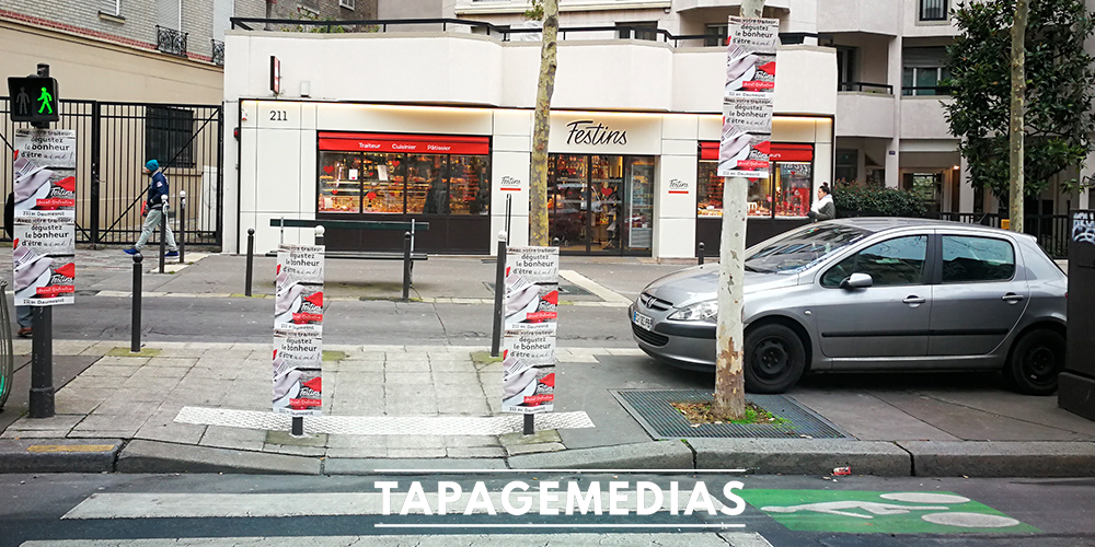 festins-traiteur-campagne-affichage-board-tapage-medias-agence-guerilla-marketing