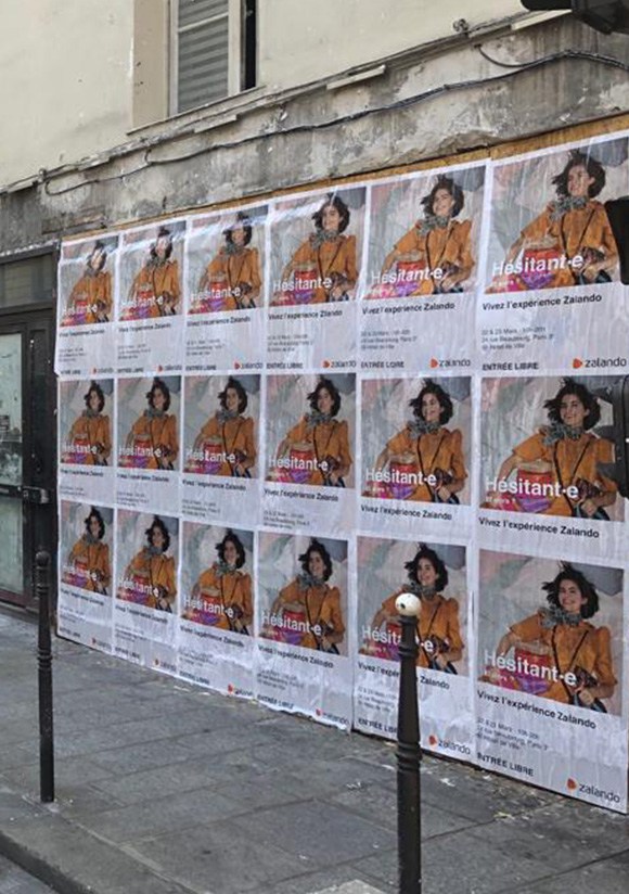 Zalando-affichage-sauvage-tapage-medias-guerilla-marketing-France