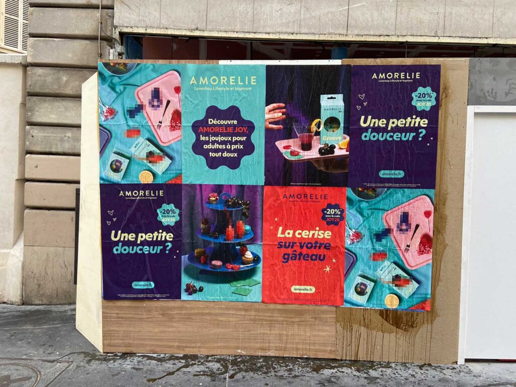 amorelie-affichage-sauvage-tapage-medias-guerilla-marketing-paris